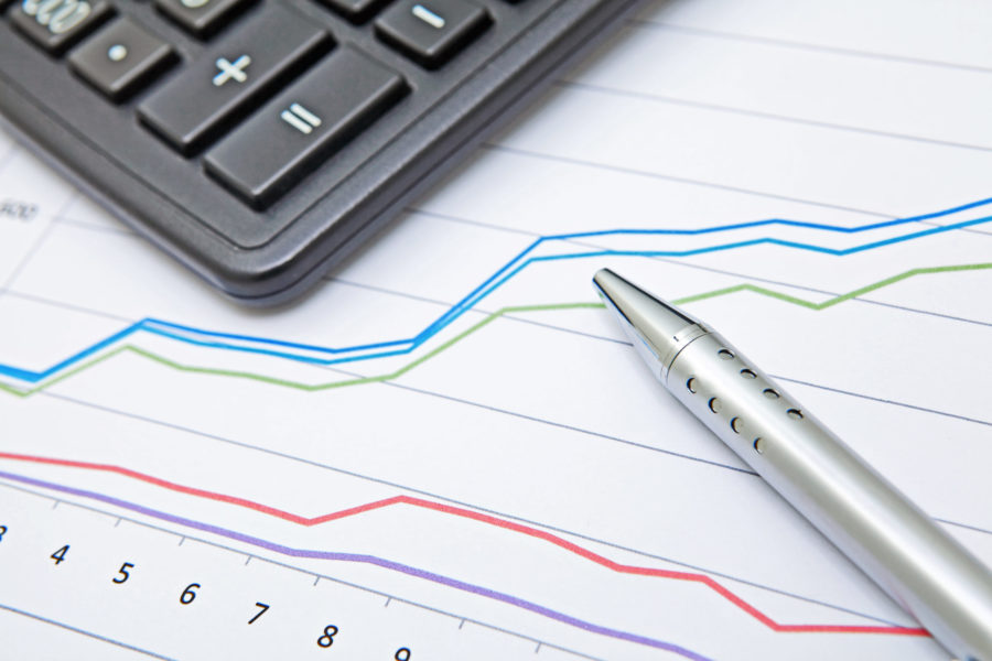 financial chart showing variable vs fixed costs